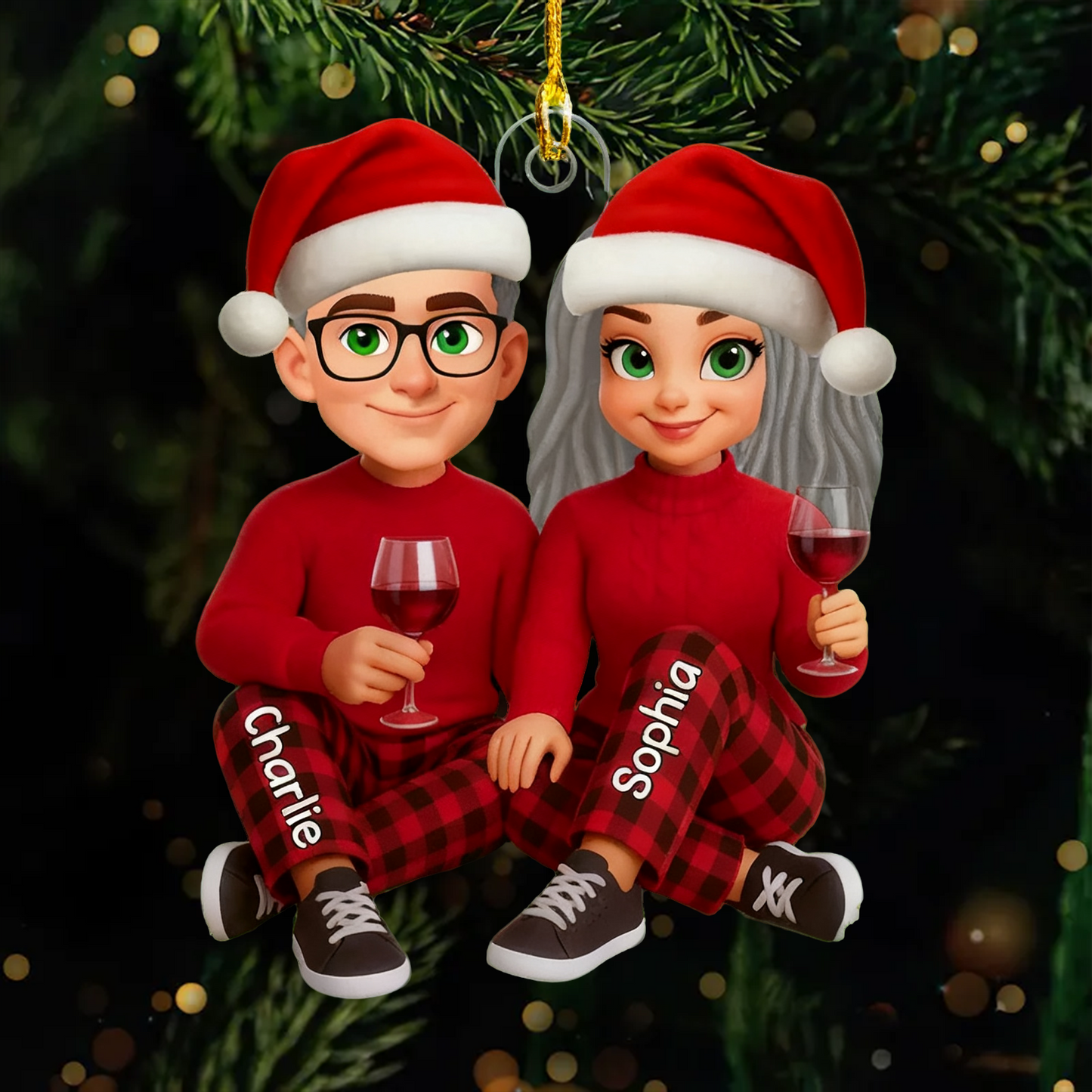 I'm Yours No Returns or Refunds - Personalized Christmas Acrylic Ornament - Gift for Couple