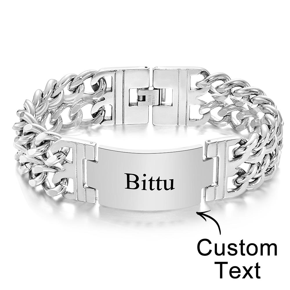 Any Names - Personalized Name Wide Bracelet