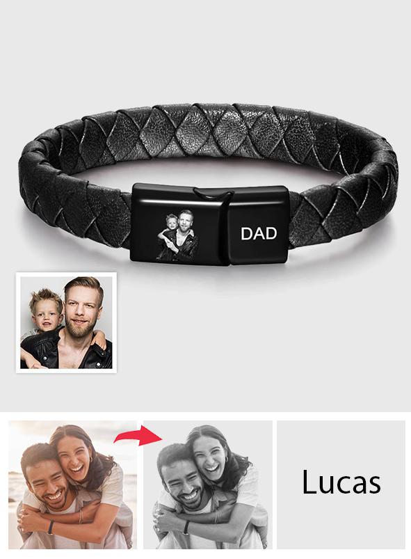 Any Photo - Personalized Photo Engraved Bracelet