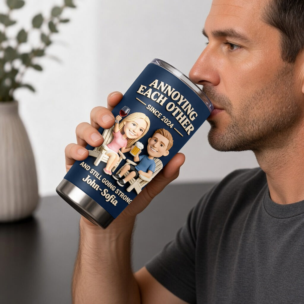 Everlasting Love - Personalized Couple Tumbler