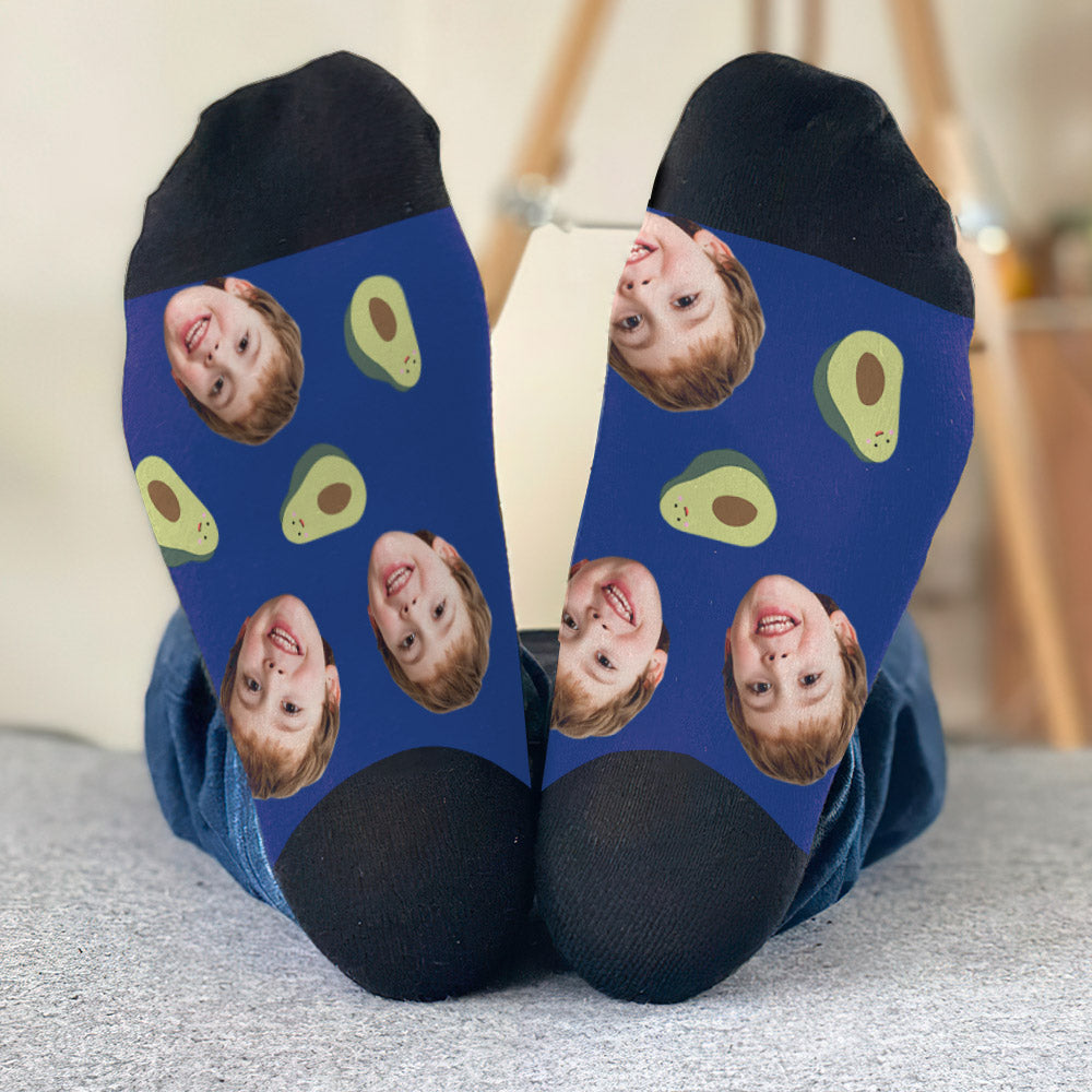 Funny Icon Pattern - Personalized grandson Socks