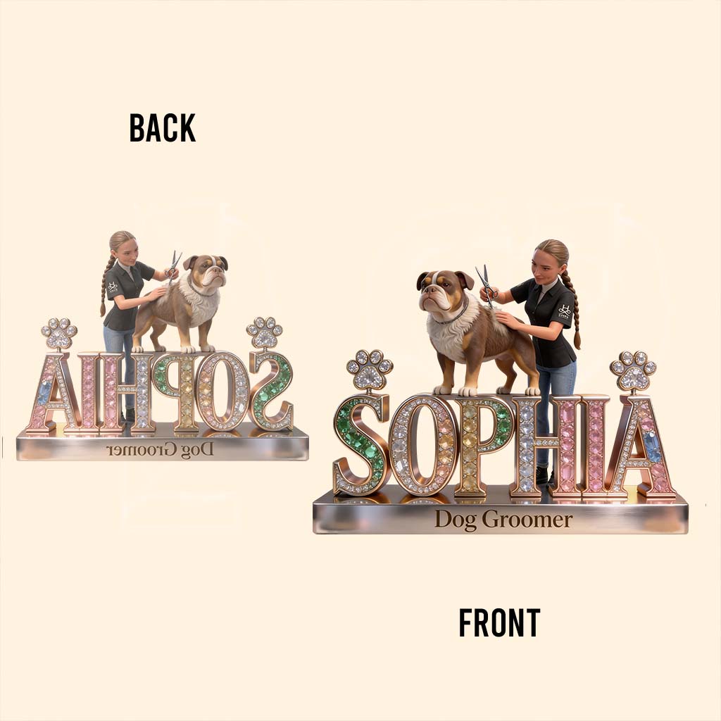 Groomer's Life - Personalized Dog Groomer Custom Shaped Acrylic Plaque
