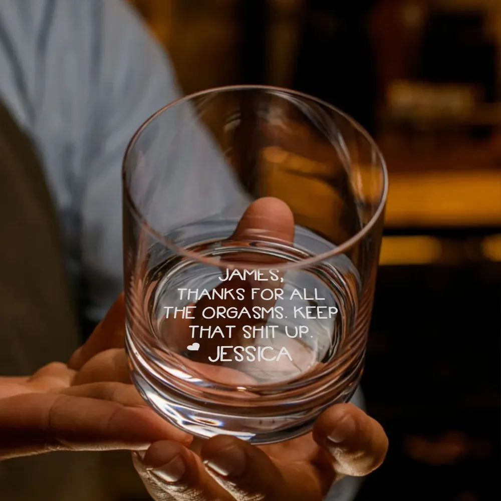 Personalized Whiskey Cup - A Funny and Bold Gift for Your Partner