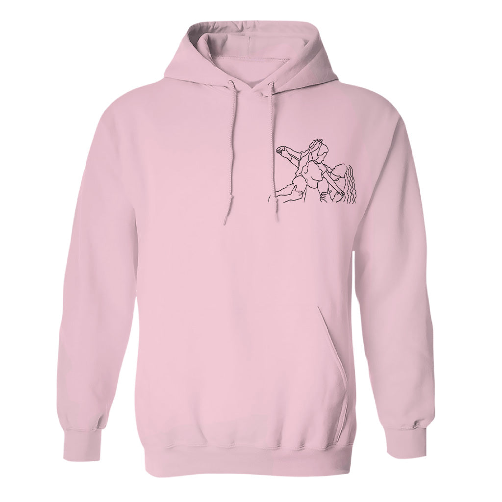 Custom Line Art - Personalized Family Embroidered Hoodie