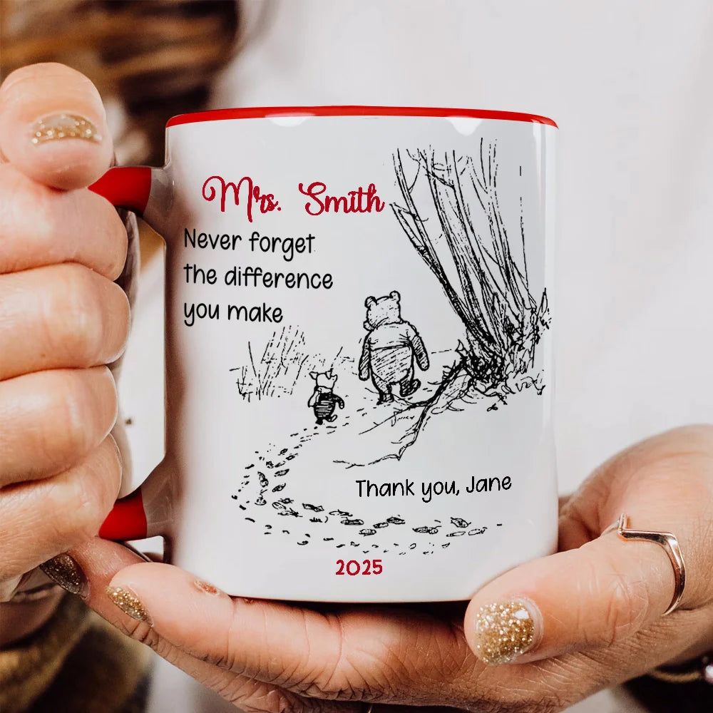 Custom Acrylic Plaque Keepsake, Heartfelt Never Forget the Difference You Make Message, Meaningful Appreciation Gift