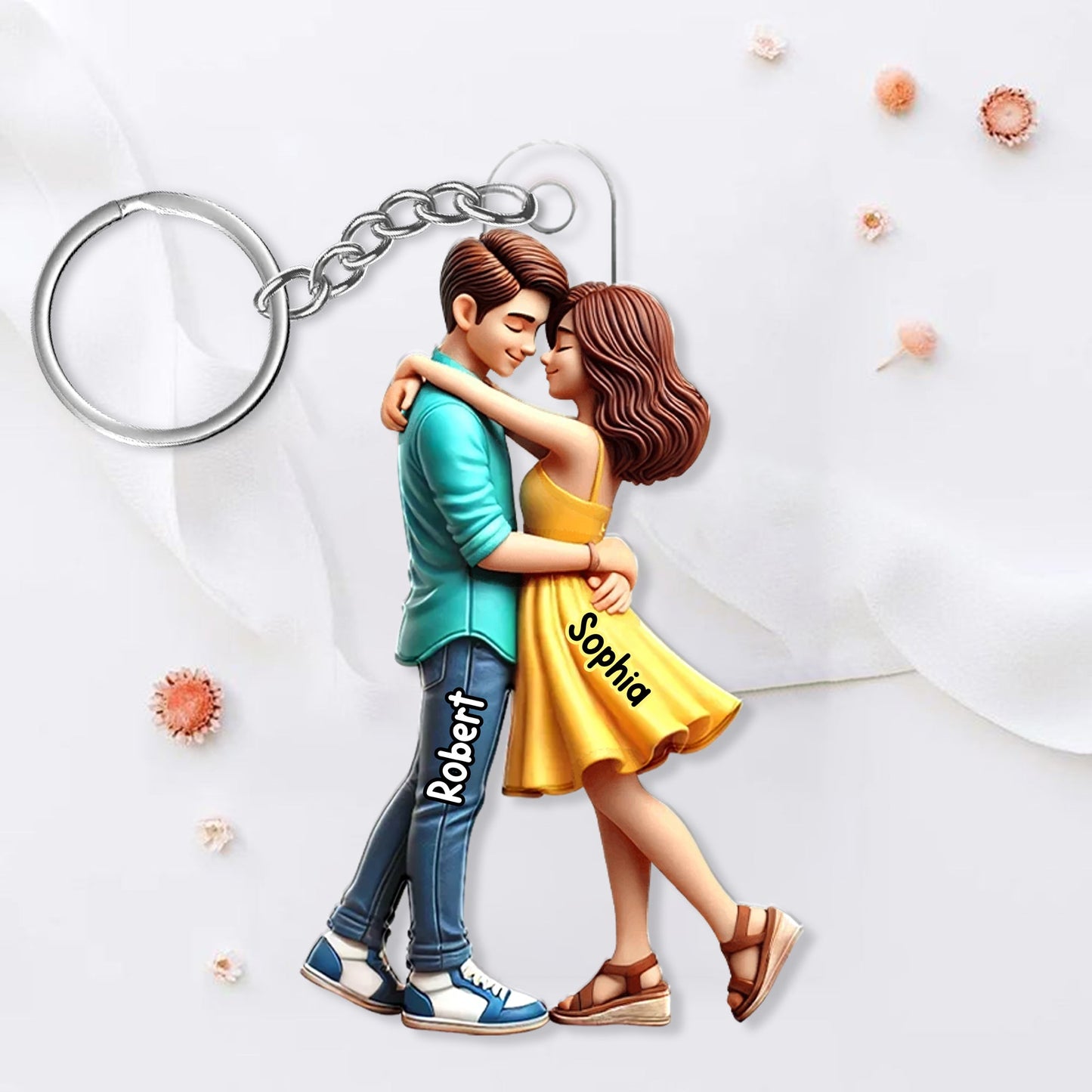 Personalized Couple Embrace Ornament - A Perfect Expression of Love, Commemorating Your Special Moments