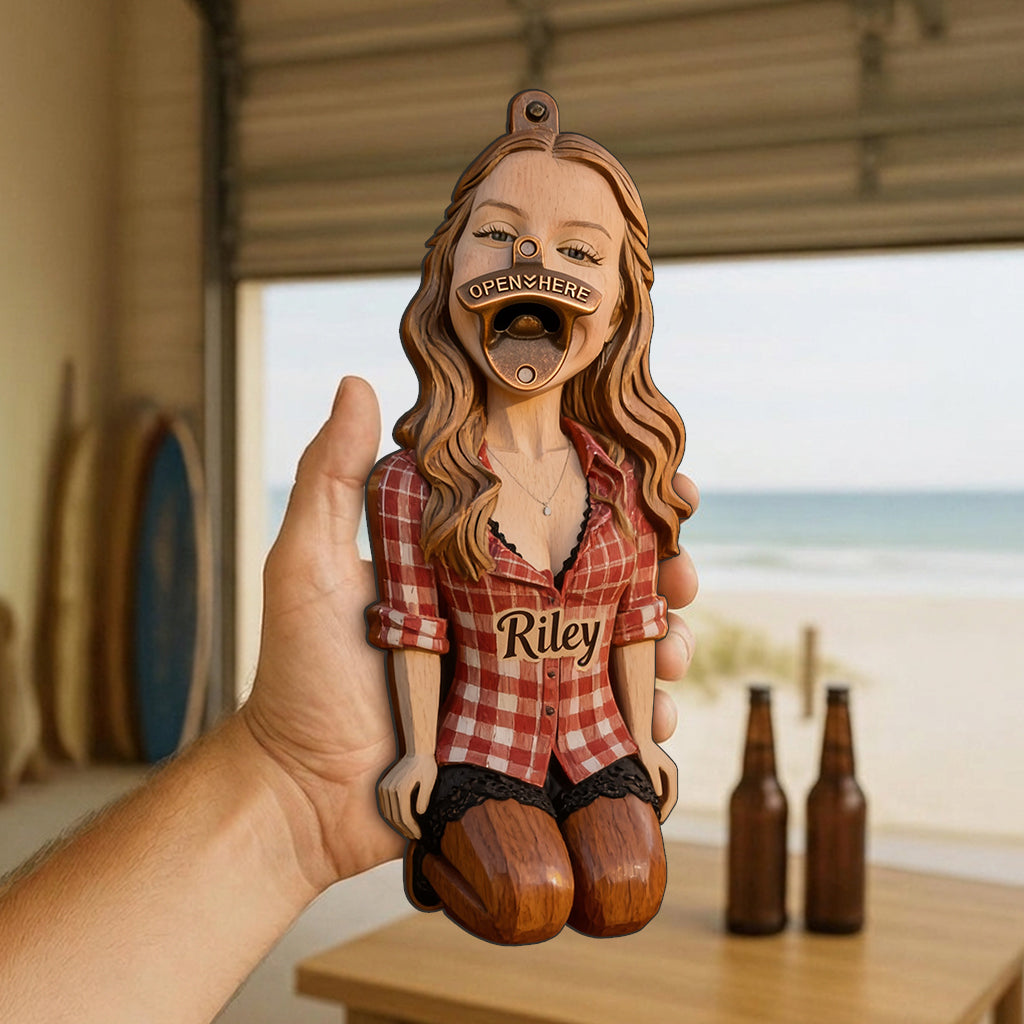 Insert Here - Personalized Spicy Couple Wall Bottle Opener