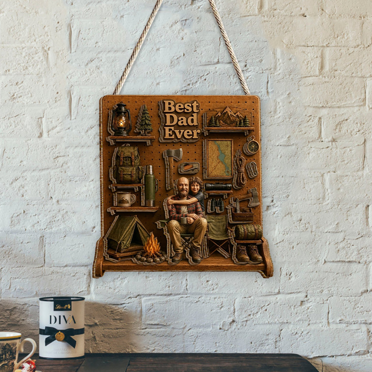 Camping Lovers Gift - Personalized Camping 2 Layered Wood Sign / Wood Plaque