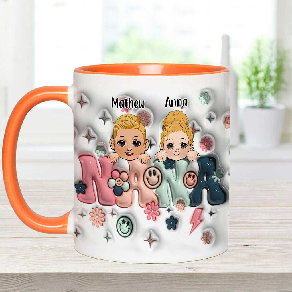 Best Grandma/Nana/Mimi Ever - Gift for grandma - Personalized Accent Mug