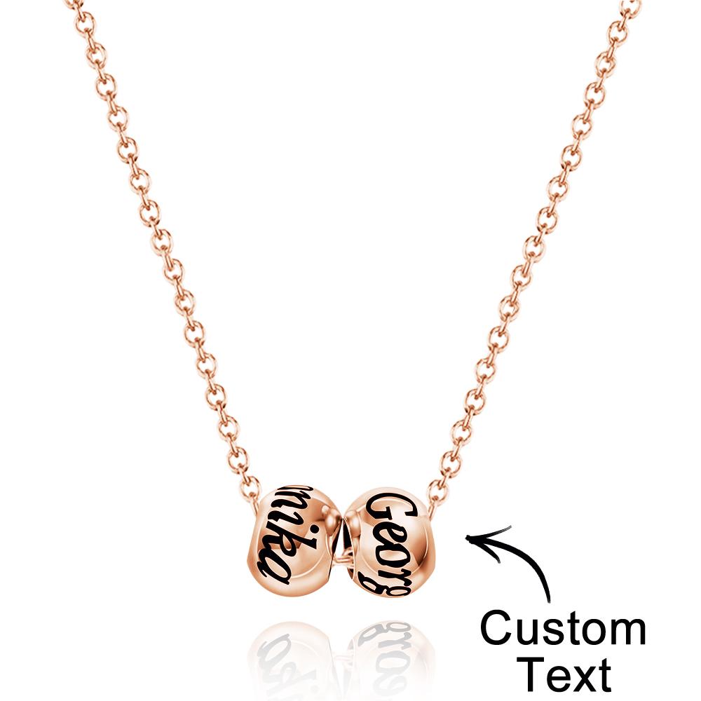 Engraved Necklace Optional Bead Charm Optional Bead Charm - gift for who lost a loved one - Personalized Necklace