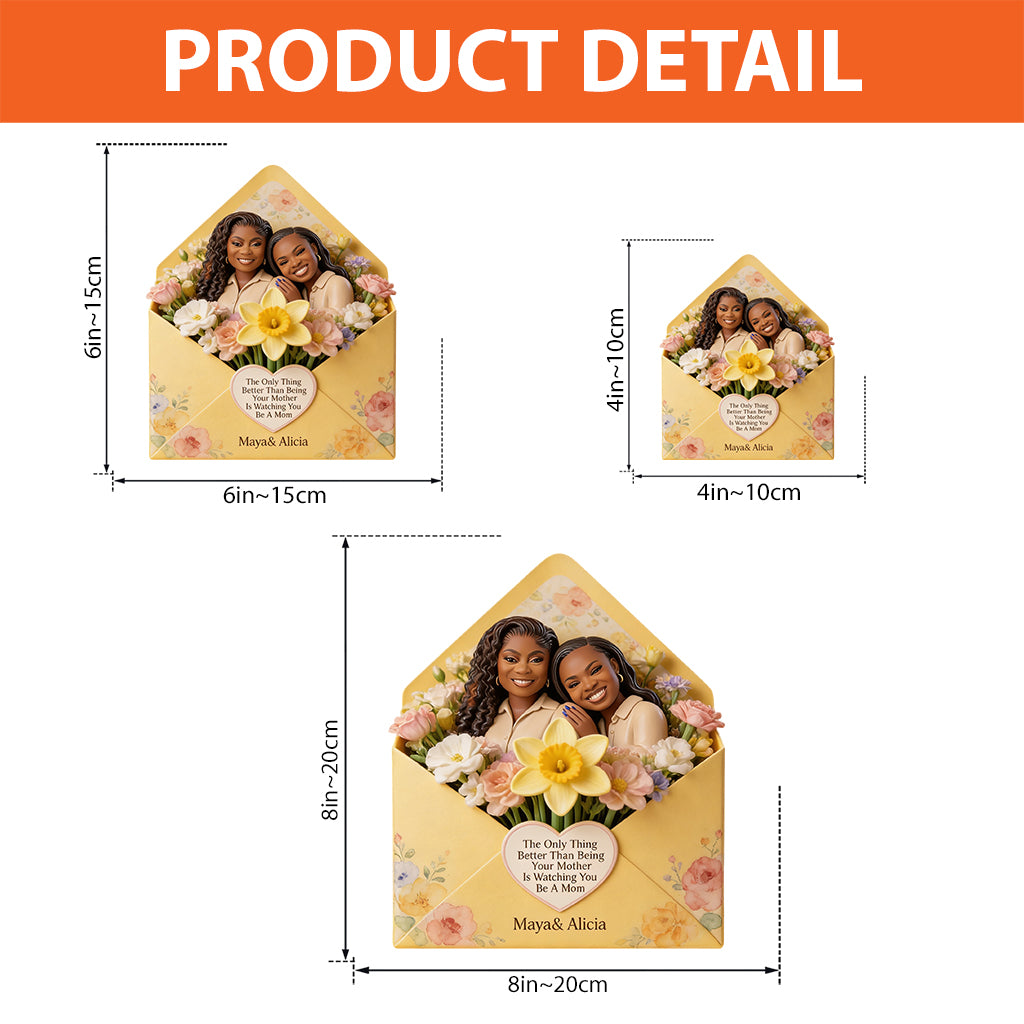A Letter Of Me To You. Mother's Day Gift - Personalized Mother Custom Shaped Acrylic Plaque