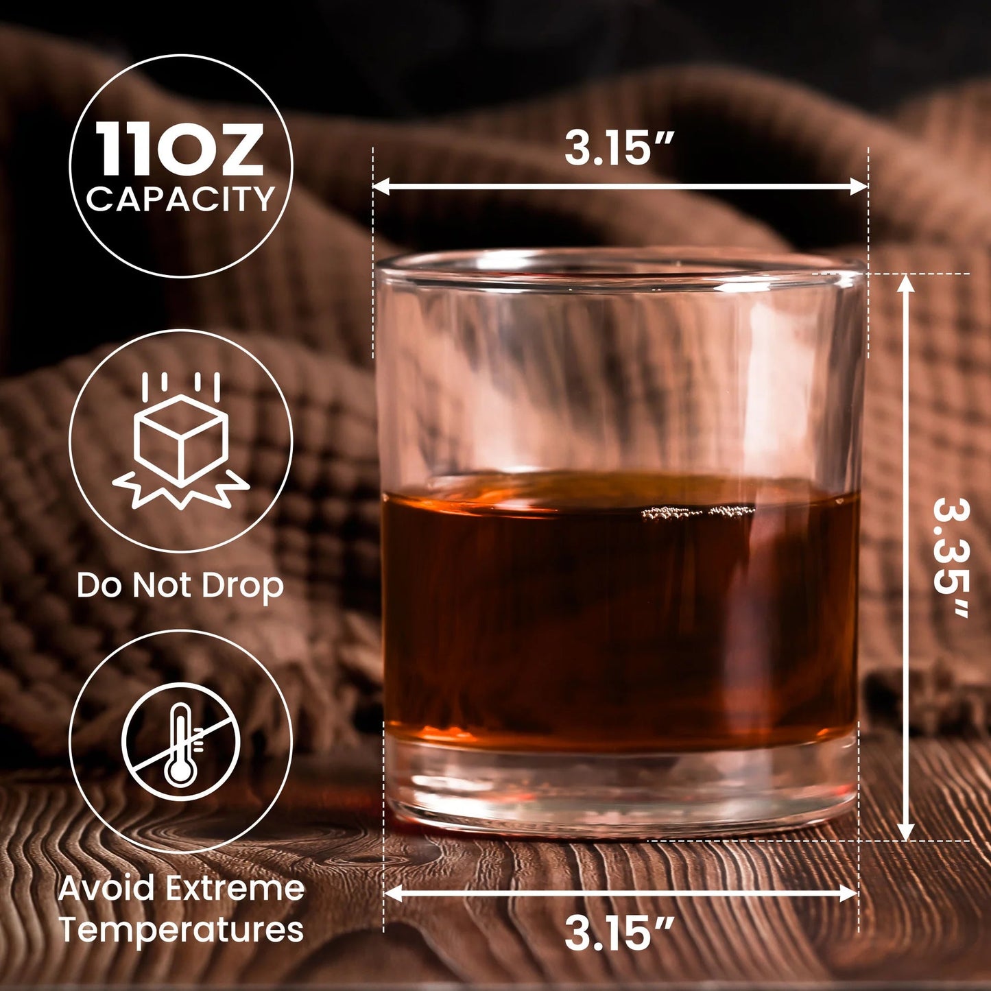 “I Woof You Dad” Custom Whiskey Glass – Perfect Father’s Day Gift
