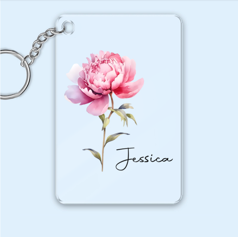 Personalized Floral Whiskey Glass, Custom Daisy Design with Name - Perfect Gift for Her