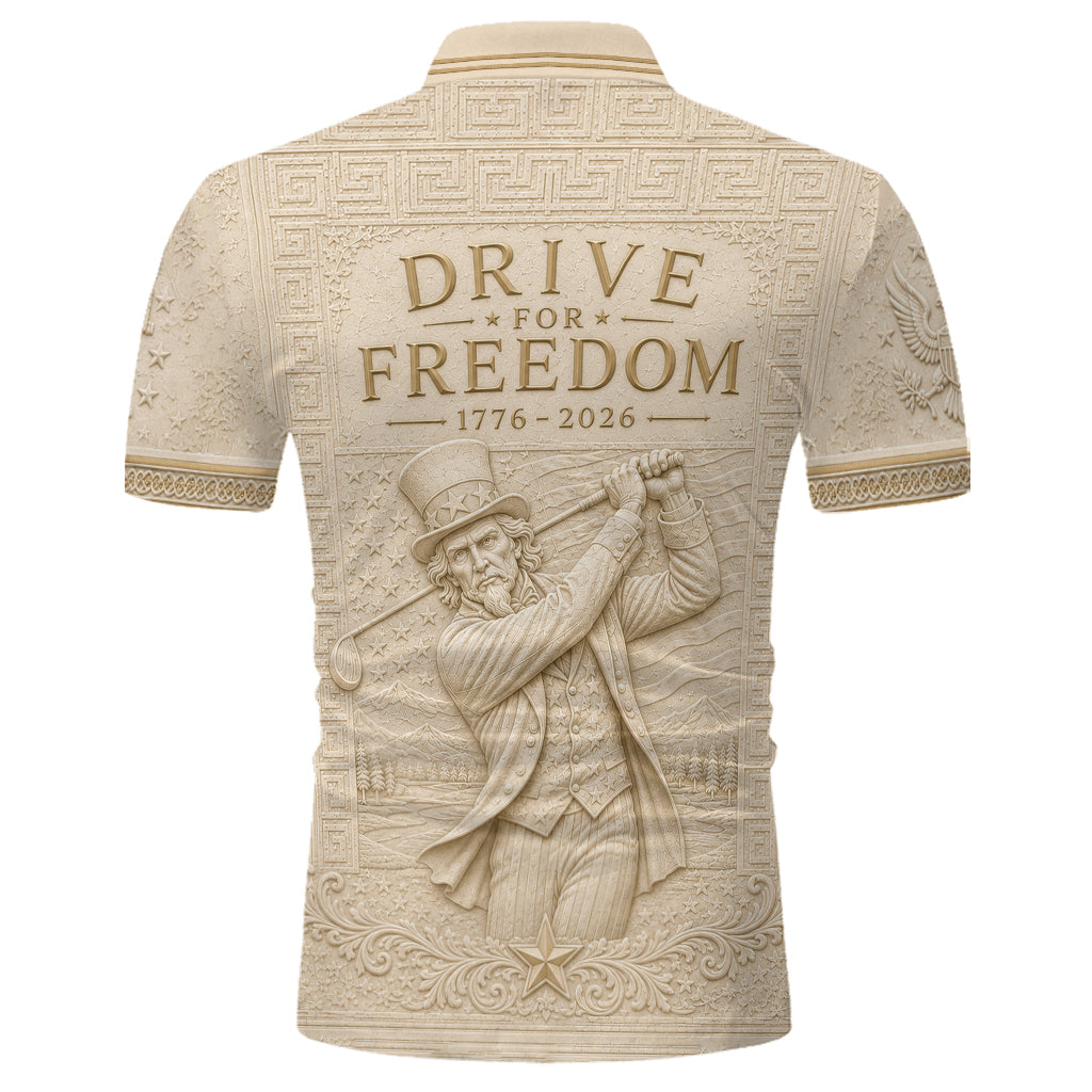 Drive For Freedom - Personalized Golf Polo Shirt