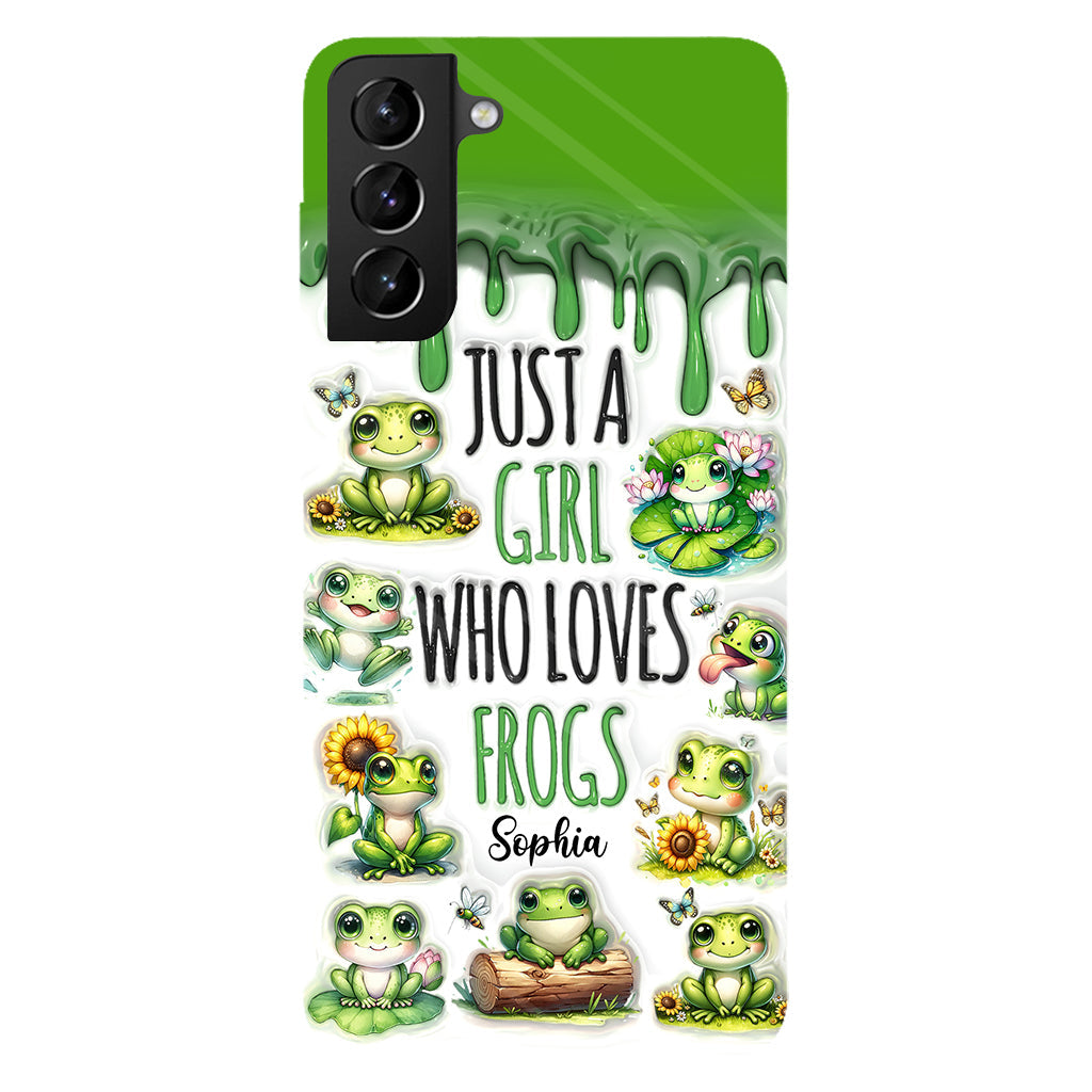Just A Girl Who Loves Frogs - Personalized Frog Full Print Phone Case