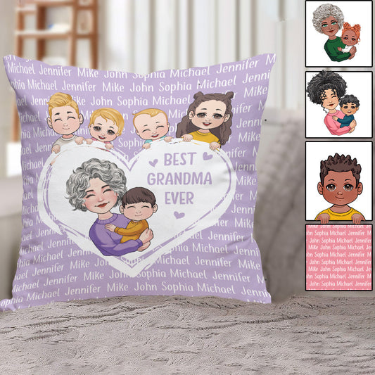 Grandma/Nana/Gigi We Love You - Personalized Grandma Throw Pillow