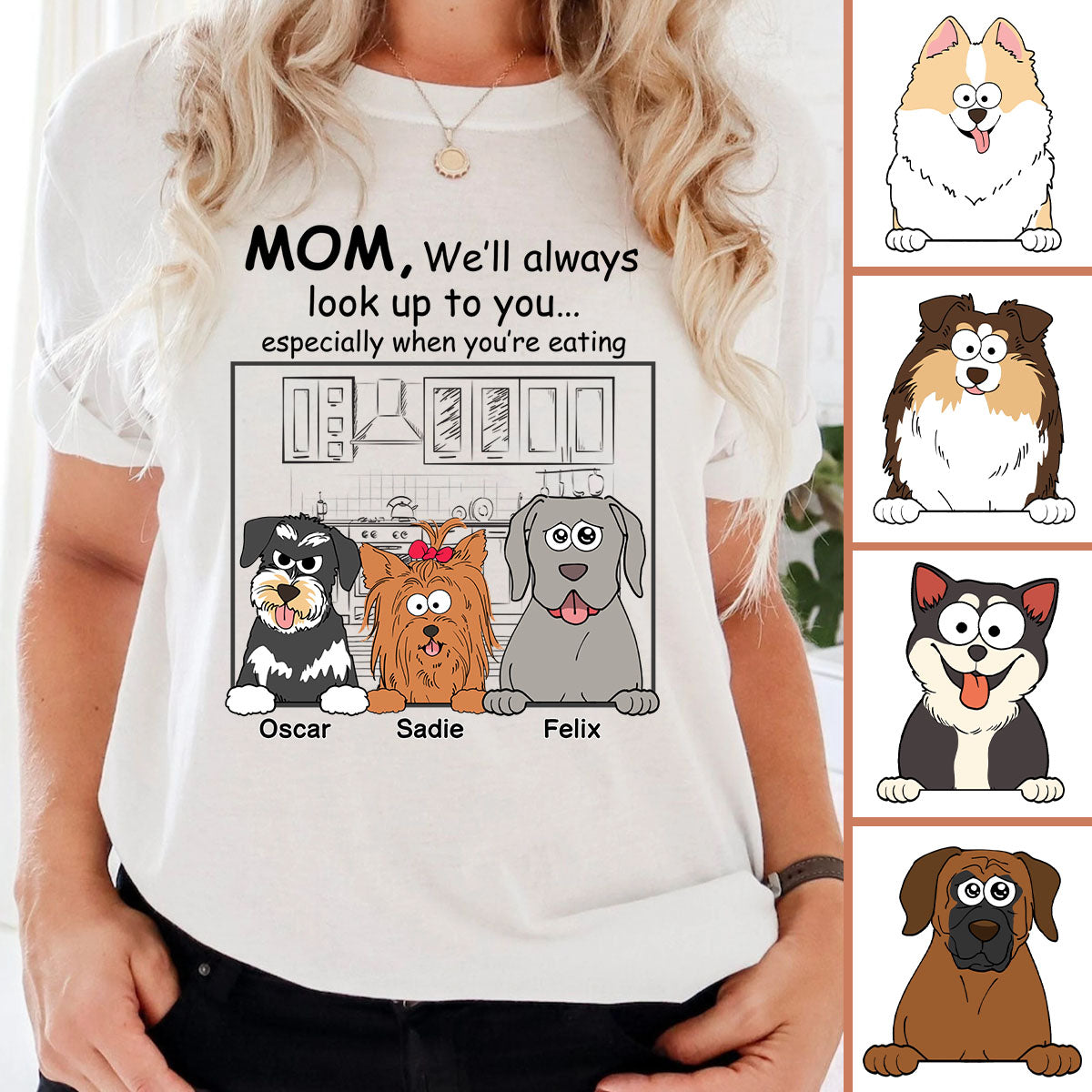 I'll Always Look Up To You - Personalized Dog T-shirt And Hoodie