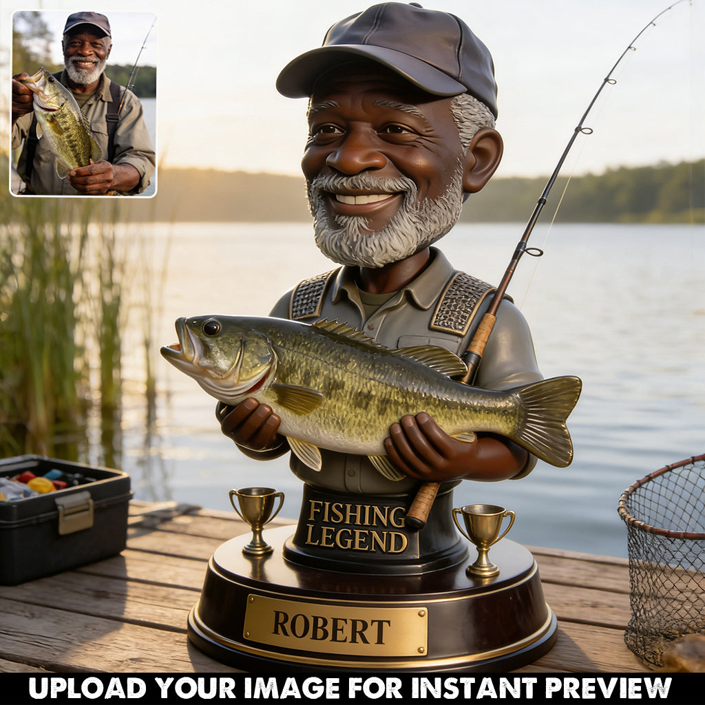 Fishing Legend - Personalized Fishing Custom Shaped Acrylic Plaque