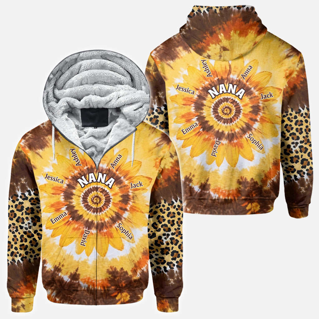 Grandms's Little Sunflower - Personalized Grandma All Over Shirt