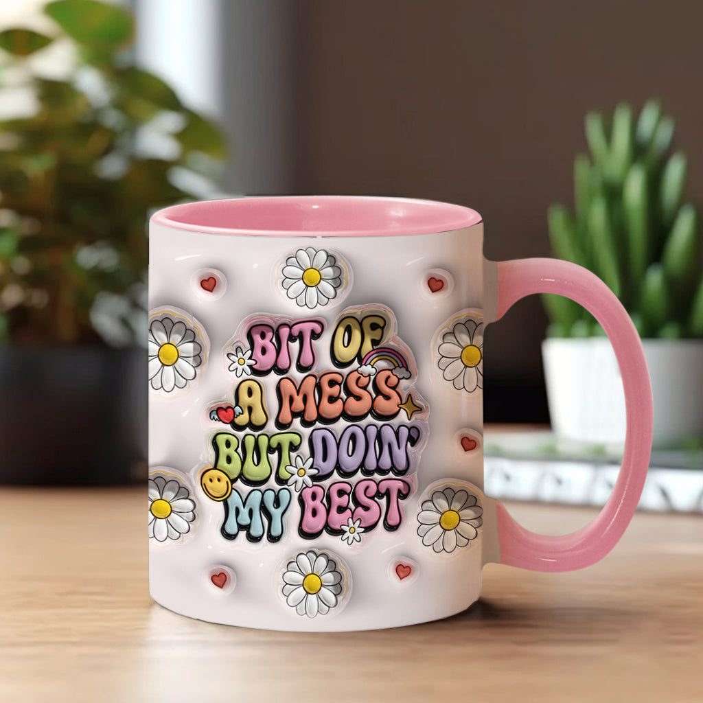 Doing My Best - Personalized Accent Mug
