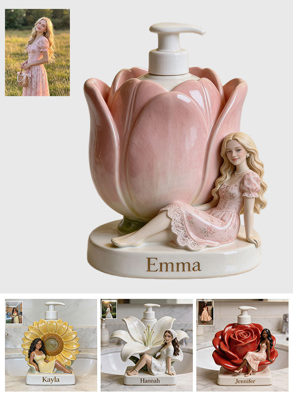 Bloom for Yourself - Personalized Self Love Pump Dispenser