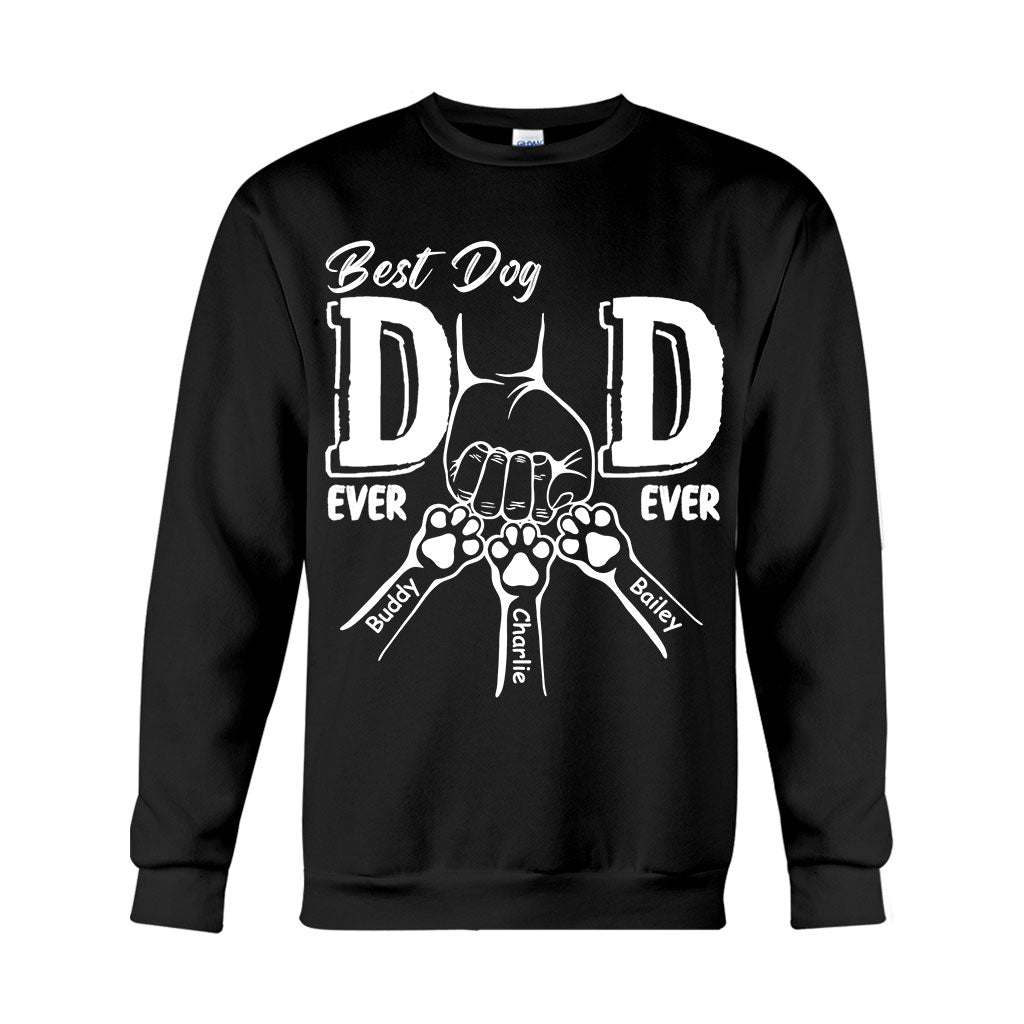 Best Dog Dad Ever - Personalized Dog T-shirt And Hoodie