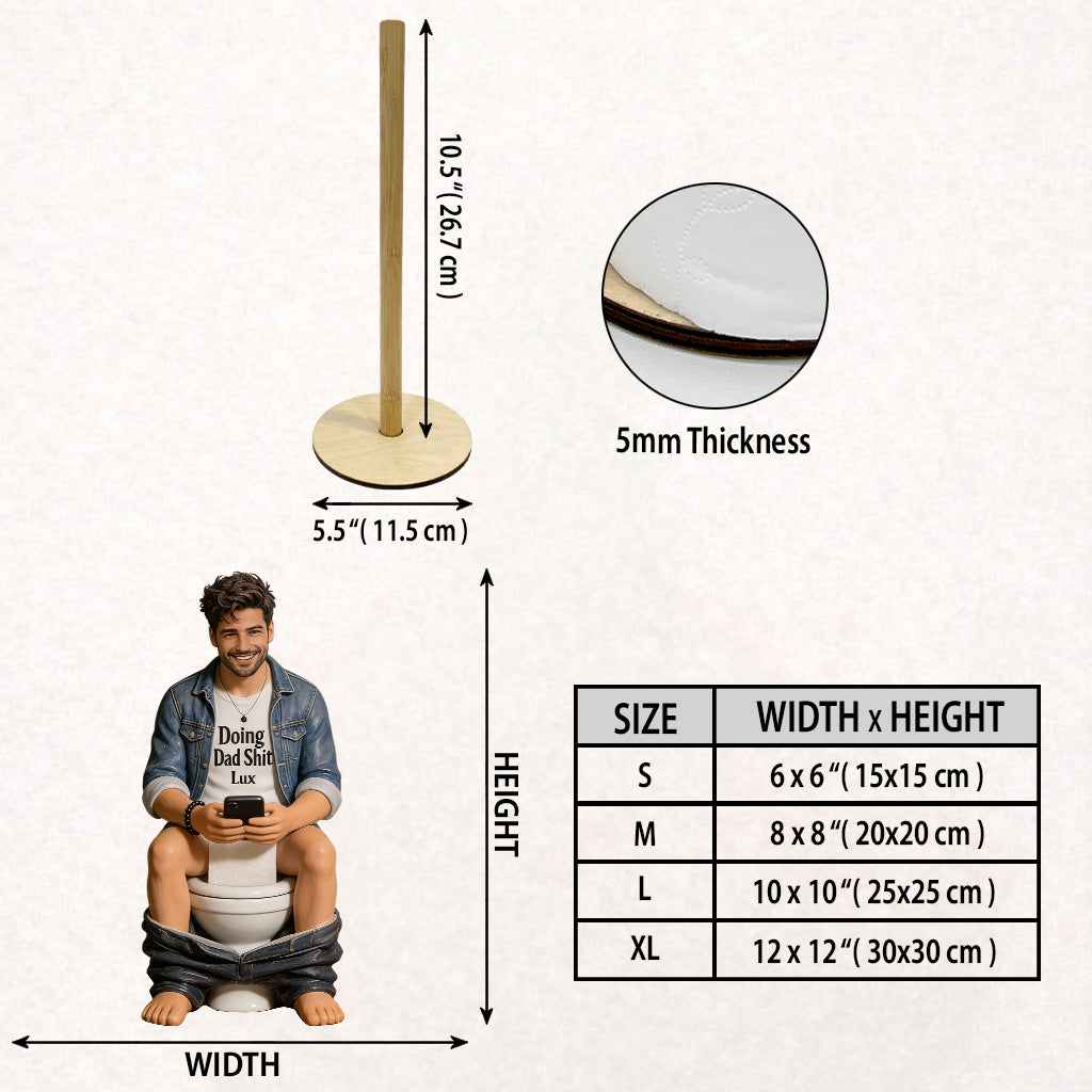 Best Time Of Day - Personalized Father Paper Towel Stand