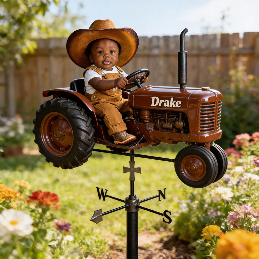 Custom Any Photo, Any Vehicle - Personalized Kid Weather Vane