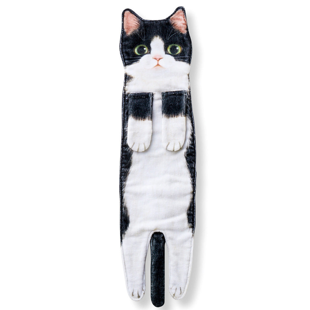 Funny Cat - Personalized Cute Cat Decor Hanging Towel