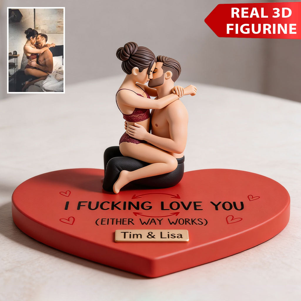 I F*cking Love You - Personalized Spicy Couple Premium 3D Figurine