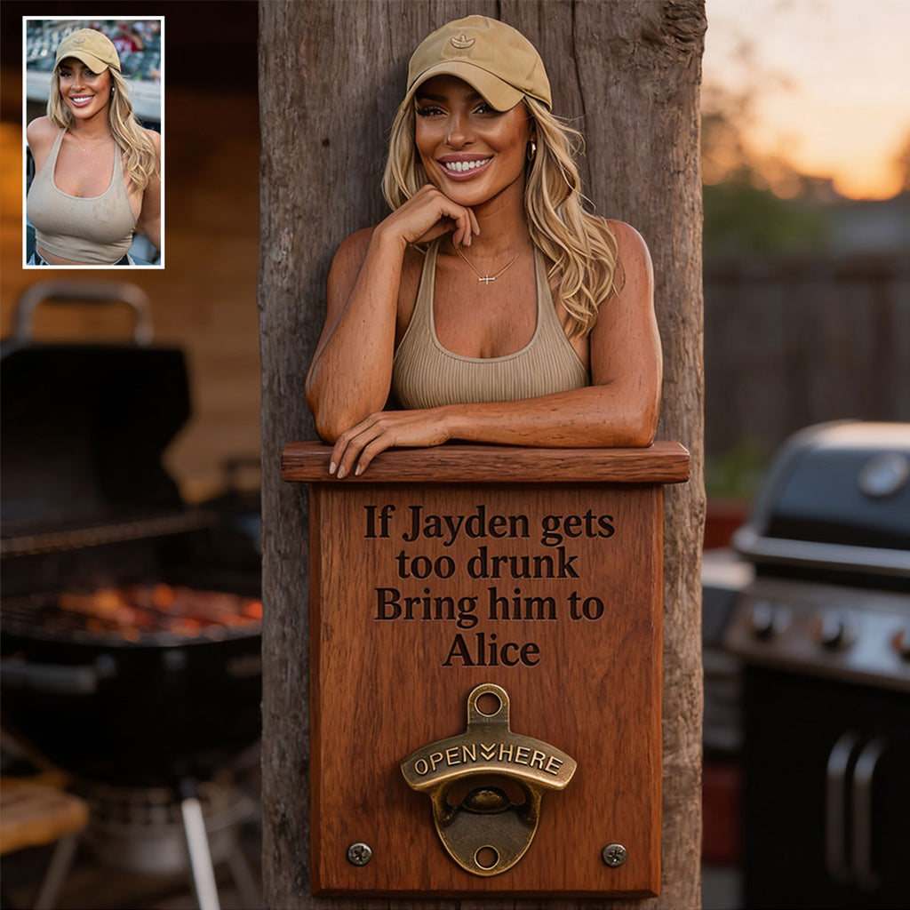 Last Call Landing - Personalized Couple Wall Bottle Opener