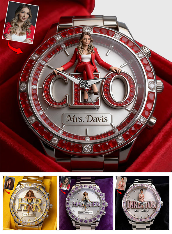 Custom Any Photo - Personalized Colleague Women Hand Watch