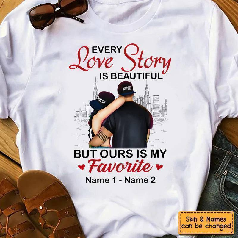 ‘Our Love Tale’ Custom Apparel - Choose T-Shirt, Sweatshirt, or Hoodie - Personalized with Your Unique Story