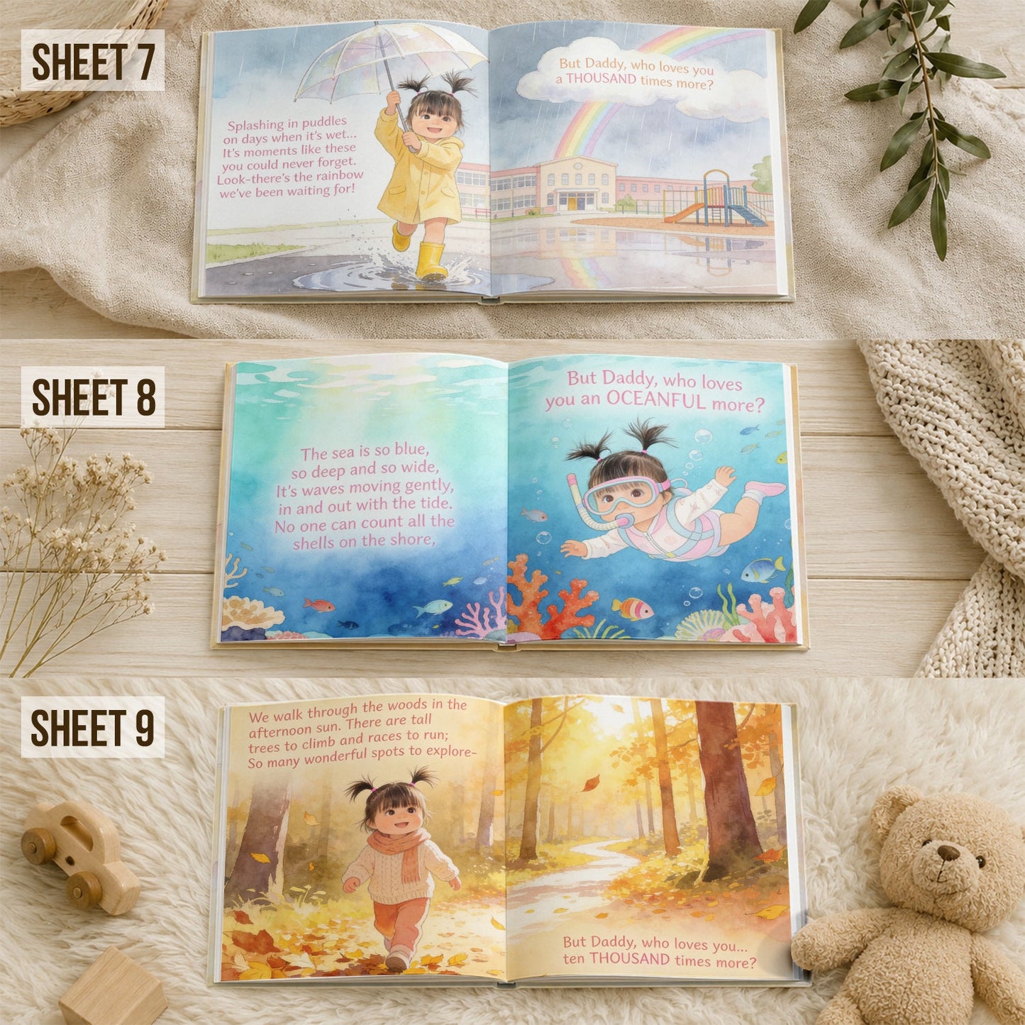 Little Love For Daddy - Personalized Kid Storybook