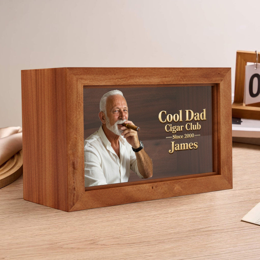 Cool Dad - Personalized Father Wooden Box