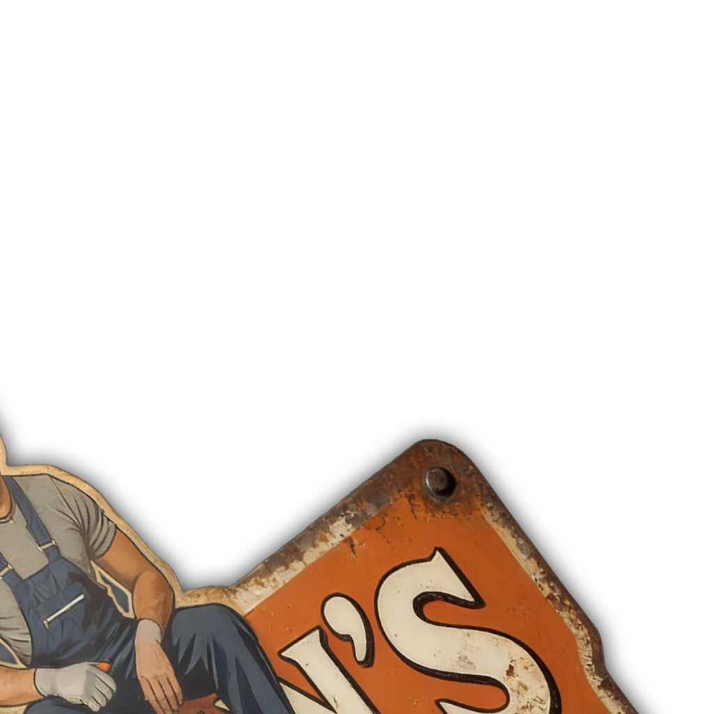 Garage Sign - Custom From Photo - Personalized Mechanic Cut Metal Sign
