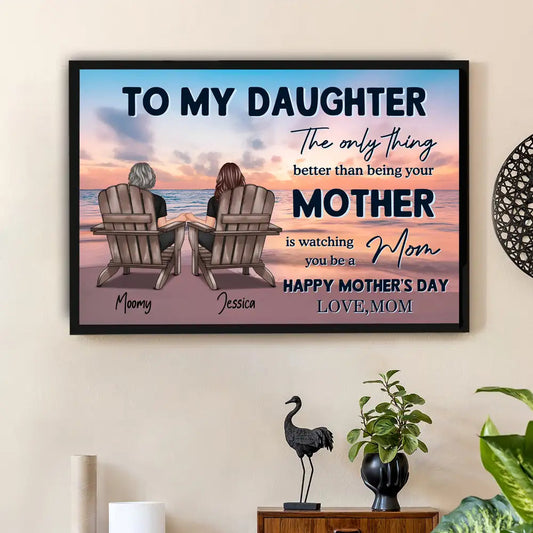 Custom Mother-Daughter Poster or Canvas Gift