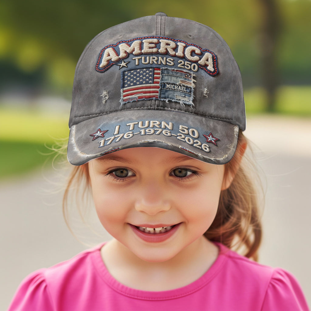 Birthday Patriotic 4th of July Gift - Personalized Birthday Classic Cap