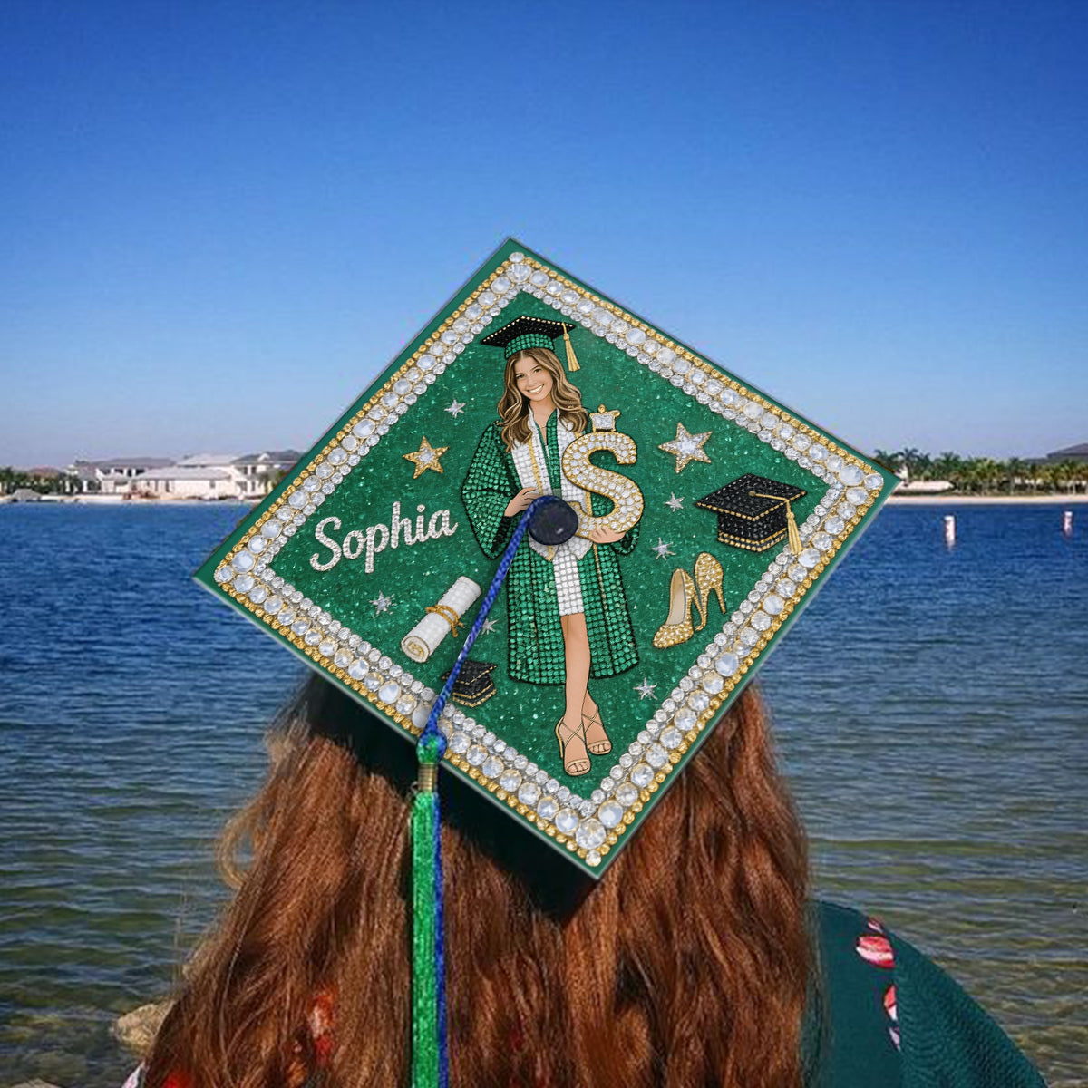 Custom Any Photo - Personalized Graduation Cap Topper