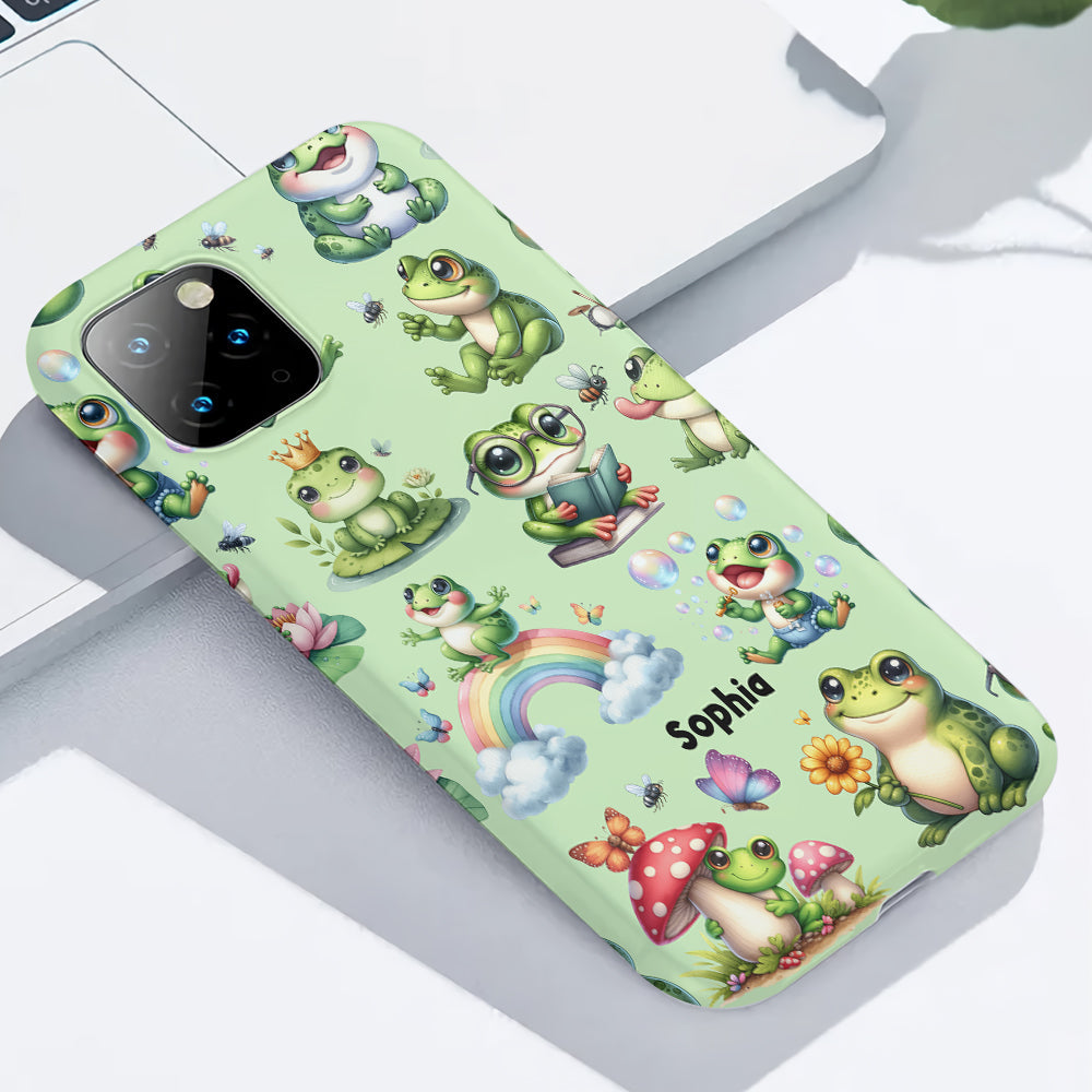 Just A Girl Who Loves Frogs - Personalized Frog Full Print Phone Case