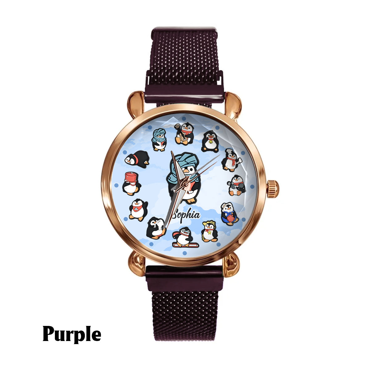 Just A Girl Who Loves Penguins - Personalized Penguin Lover Women Hand Watch
