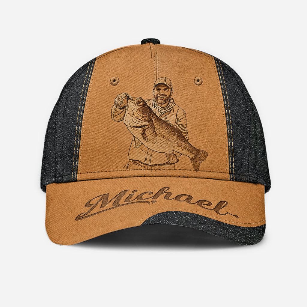 Custom Fishing Hat For Dad/ Husband/ Son... - Personalized Fishing Classic Cap