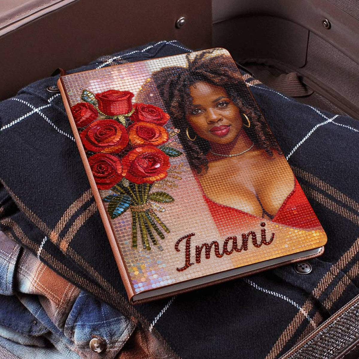 Any Photo, Flower - Personalized Self Love Leather Journal