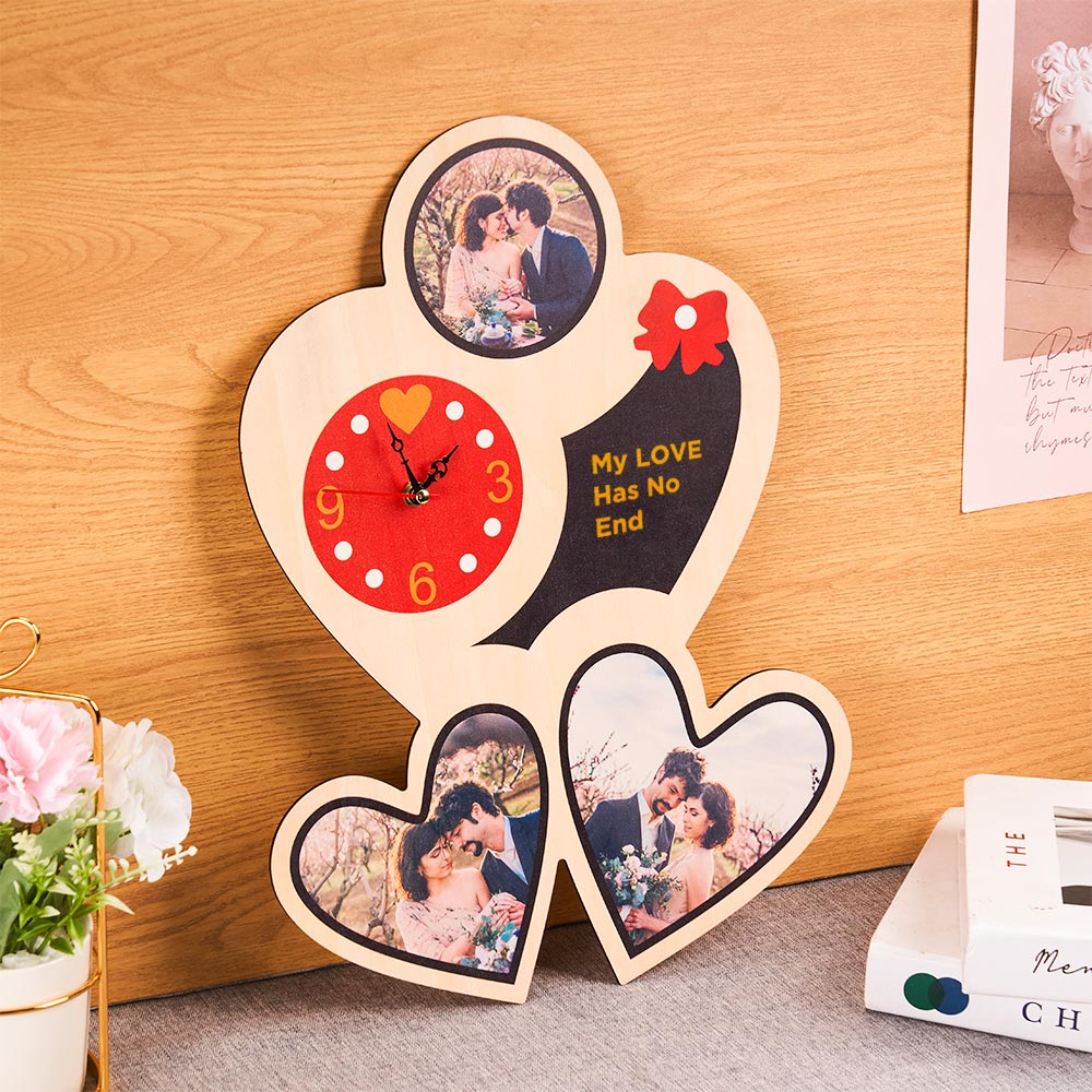 Any Photos - Personalized Couple Photo Clock