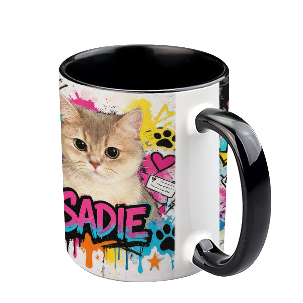 Custom Any Pet Photo - Personalized Dog Accent Mug