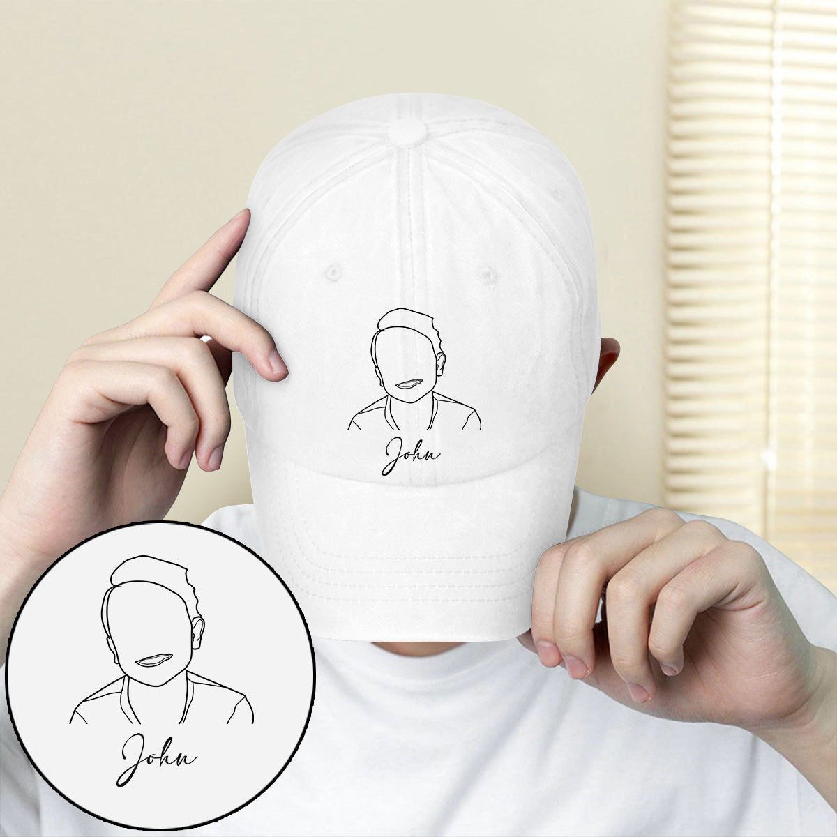 Custom Photo - Personalized Kid Embroidered Classic Cap