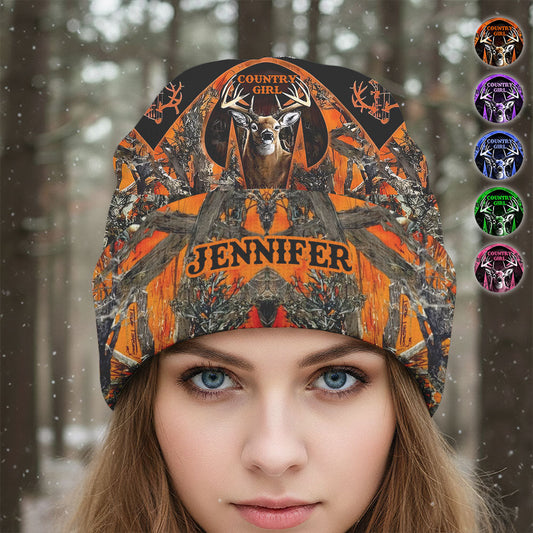 Country Girl - Personalized Hunting Beanie Hat