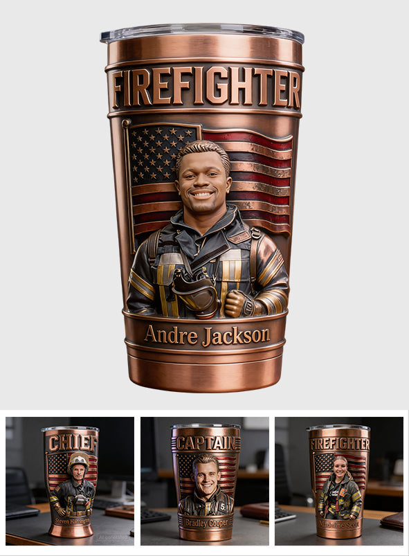 First In, Last Out - Personalized Firefighter Tumbler
