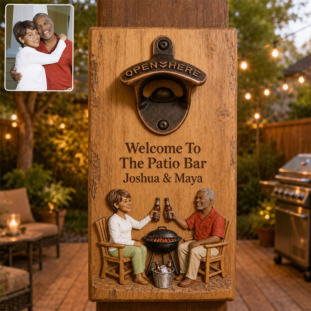 Cheers To Us - Personalized Beer Wall Bottle Opener