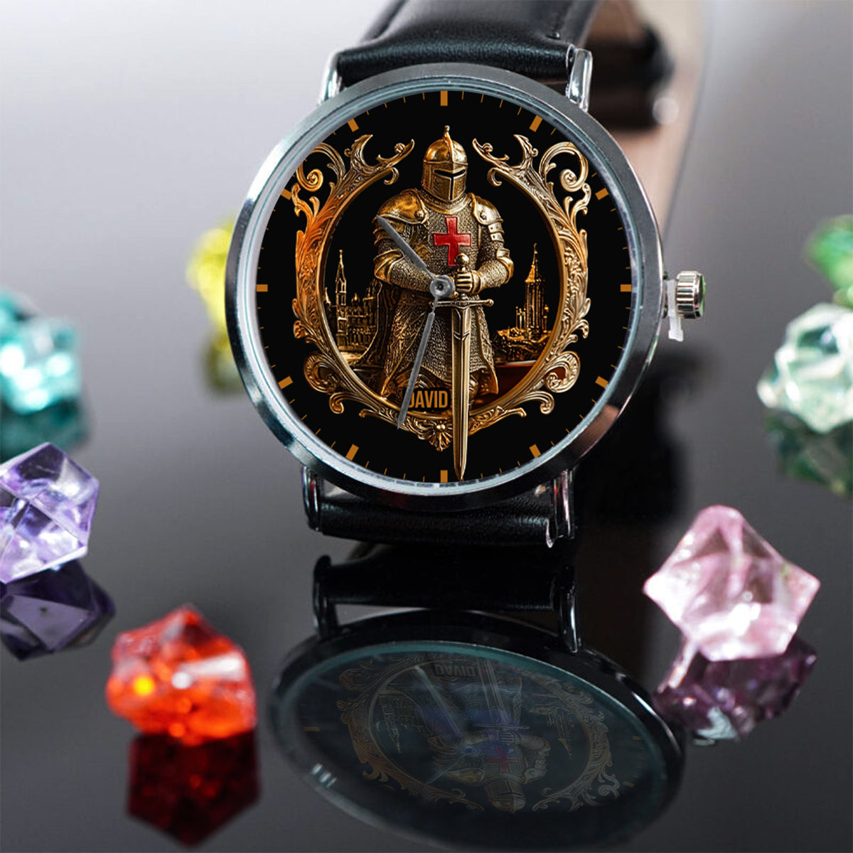 Knight Of God - Personalized Christian Hand Watch